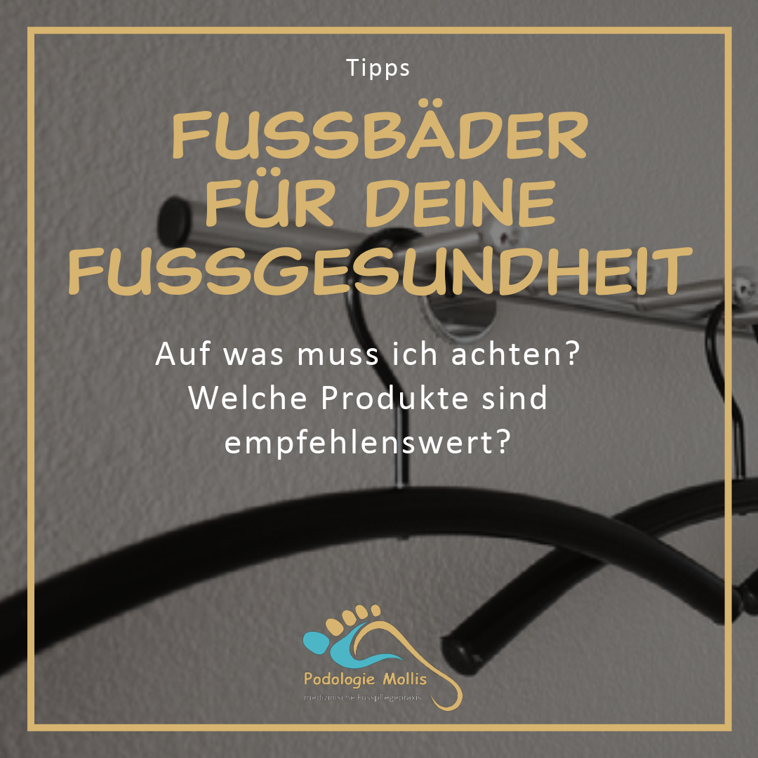 Entspannendes Fussbad mit Epsom-Salz, empfohlen von Andrea Stüssi bei Podologie Mollis, für verbesserte Fussgesundheit und Entspannung.